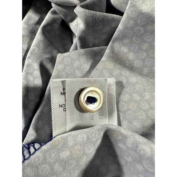 Peter Millar Summer Comfort Pool Balls Billiards Polo Blue White Shirt Med - Picture 11 of 11